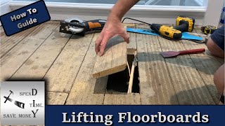 How to cut lift and replace floorboards Quick and easily [upl. by Brandenburg517]