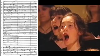 Walton Belshazzars Feast  Full Orchestral Score  Full Movie DOUBLE SCREEN [upl. by Ahterod]