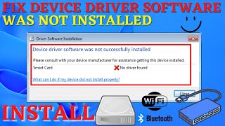 Device driver software was not successfully installed [upl. by Baal662]