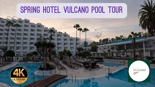 Spring Hotel Vulcano Pool Tour  Playa De Las Americas Tenerife [upl. by Coppinger]