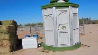 CabanaCan Solar Energy Efficient Portable Toilet amp Sink Gazebo Unit [upl. by Eldred]