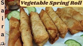 Chicken Vegetable Spring Roll Recipe very easy  Chinese Spring Roll [upl. by Ynaiffit]