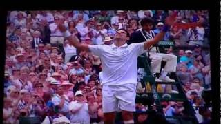 Djokovic beats Tsonga Wimbledon semi finals match [upl. by Crawley]