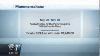 MUMMENSCHANZ  NY1 NEWS [upl. by Adlesirk]