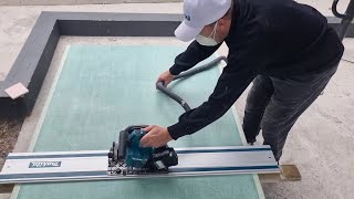 Makita 40V Plunge Track Saw With Full Battery After 25 Cuts [upl. by Giselbert307]