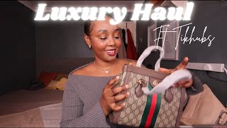 GUCCI amp PRADA unboxing ft Tikhubs [upl. by Bennion]