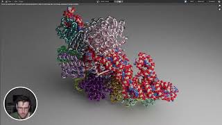 Materials in Molecular Nodes  Blender for Biochemists  Geometry Nodes [upl. by Fellner]