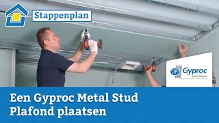 How to een Gyproc Metal Stud Plafond plaatsen [upl. by Nellek276]