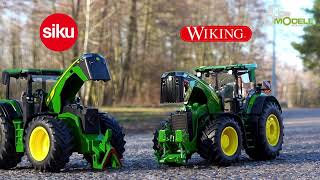 John Deere 8R 370 Siku vs 8R 410 Wiking  132 [upl. by Glenda190]