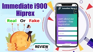 Immediate i900 Hiprex Real or Fake  Immediate i900 Hiprex Review  Scam or Legit  V9 Trading [upl. by Olleina556]