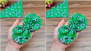 How to make a stylish handicraft in the easiest way with a beautifully patterned viscose fabric [upl. by Ivy852]