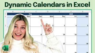 How to Create a Dynamic Calendar in Excel [upl. by Renault181]