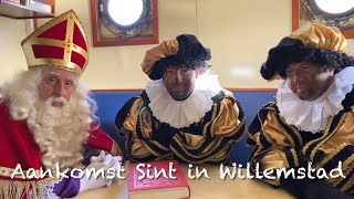 2023Aankomst Sinterklaas in Willemstad [upl. by Ahsennod]