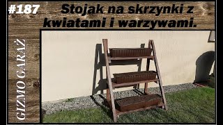 187 Stojak regał na doniczki z kwiatami i warzywami do małego ogródka lub balkon [upl. by Kalle679]