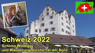 Schweiz 2022 Schloss Wildegg und Wanderung durch das Tal der Bünz [upl. by Ehctav]