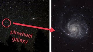 Photographing pinwheel galaxy trough Celestron Astromaster 130 EQ telescope [upl. by Aytida]