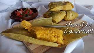 ¡HUMITAS caseras🫔 Receta CHILENA queda Delicioso Paso a Paso [upl. by Atik512]