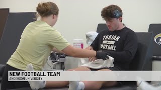 Anderson University welcomes first ever football team [upl. by Noraed867]