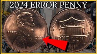 2024 Penny Error worth 3700x more – Do You Have This First New 2024 Error Coins [upl. by Heidie]