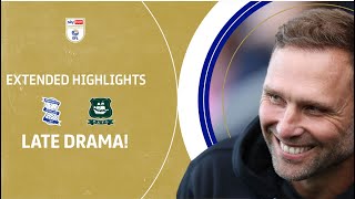 STOPPAGE TIME WINNER  Birmingham City v Plymouth Argyle extended highlights [upl. by Navannod650]