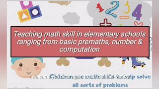 teaching math skill in elementary schools ranging from basic premaths number amp computation I notes [upl. by Ihp]