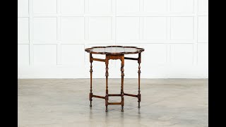 19thC English Walnut Gateleg Table [upl. by Ong]