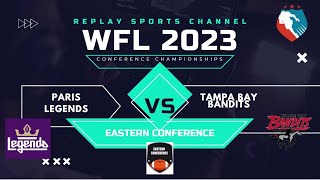 Action PC Football  WFL 23  Eastern Conference Championship  Paris Legends  Tampa Bay Bandits [upl. by Sleinad]