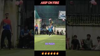 Arif On Fire 🔥 cricket shorts MrPallab [upl. by Ecam]