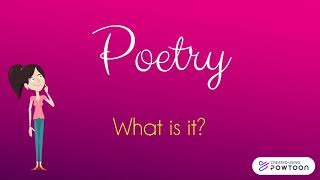 What is Poetry  Introduction to Poetry [upl. by Tennes]