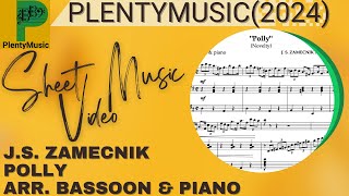 JS Zamecnik  Polly arr bassoon amp piano  novelty [upl. by Acinoev]