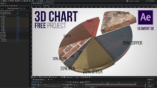 3D Chart  Free After Effects Project [upl. by Aihtnamas]