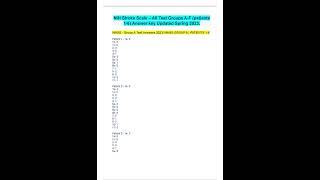 NIH Stroke Scale – All Test Groups A F patients 16 Answer key Updated Spring 2023 pdf [upl. by Noxas]