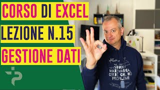 Come raggruppare i dati ed usare i subtotali su Excel Corso gratuito Lezione N 15 [upl. by Raynata]