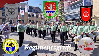 BTK Königshoven 1911 Schützenfest Bedburg 2023 Platzkonzert Regimentsgruß [upl. by Lakin]