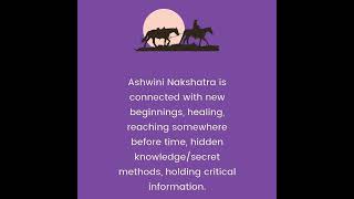 ashwini nakshatra 27nakshatras 27nakshatrascharacteristics 27nakshatram jyotish astrology [upl. by Idnis168]