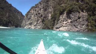 Kayaking the Waimakariri Gorge Easy Lines Tour [upl. by Llekcir]