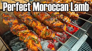 Easy Moroccan lamb skewer recipe cooked over charcoal [upl. by Libre753]