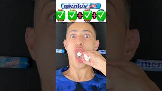 Joguei refrigerante e mentos na boca😱 shorts challenge [upl. by Oruasi]