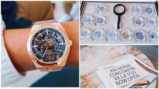 A Special Experience With Vacheron Constantin VILLA 1755  Trying on Overseas Skeleton Tourbillon [upl. by Uahc269]