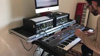 Roland Space Echo RE201 and Juno 106 [upl. by Ellennahs53]