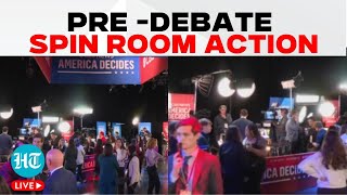 JD Vance vs Tim Walz Vice Presidential Debate 2024  Live From Inside Spin Room  US Elections [upl. by Meehaf]