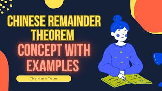 Chinese Remainder Theorem in number theory chineseremaindertheorem discretemathematics [upl. by Crenshaw]