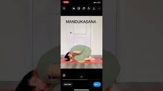 Mandukasana also known as Frog Pose pose that targets the hips core and inner thighs [upl. by Seira]