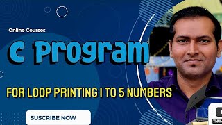 forloop codingtutorial C program for loop 1 to 5 printing [upl. by Apul]