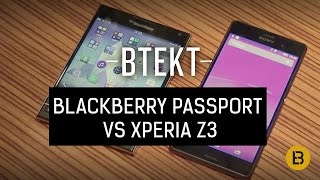 BlackBerry Passport vs Sony Xperia Z3 [upl. by Vezza]