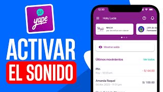 Cómo ACTIVAR el SONIDO de YAPE en mi CELULAR Guía Completa [upl. by Ydnik549]