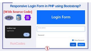 How to Create Login Form in PHP using MySQL Database and Bootstrap in 2024 With Source Code [upl. by Blackwell25]