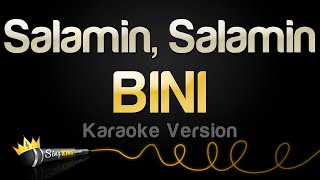 BINI  Salamin Salamin Karaoke Version [upl. by Nodnerb528]