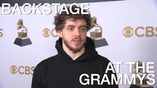 JACK HARLOW  Backstage At The 2022 GRAMMYs [upl. by Ynohtn]