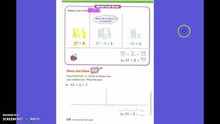 First Grade Math Lesson 86 Make Ten to Add [upl. by Cicely]